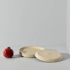 Handmade Stoneware Flat Dessert Plate | Epa 7.9"