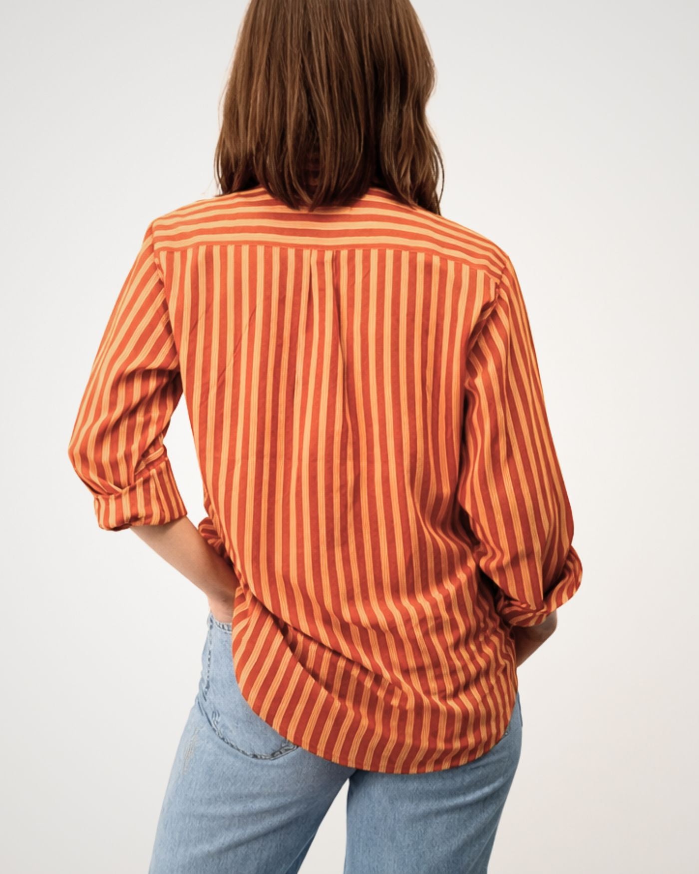 Colourful Striped cotton Collar Shirts