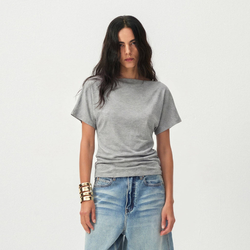 Bamboo Lyocell Off-Shoulder Top