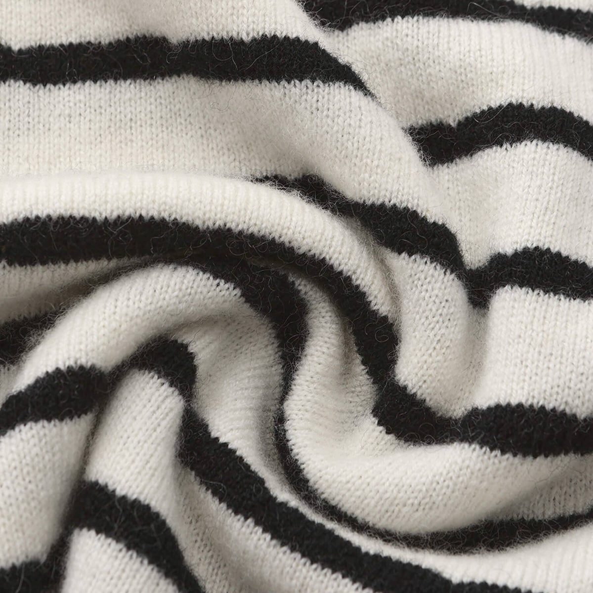 Cozy Striped Wool Knitted Sweater