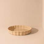 Handmade Rounded Stoneware Pie Dish | Oven to Table