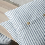 Navy Ticking Stripe Horizon Pillow
