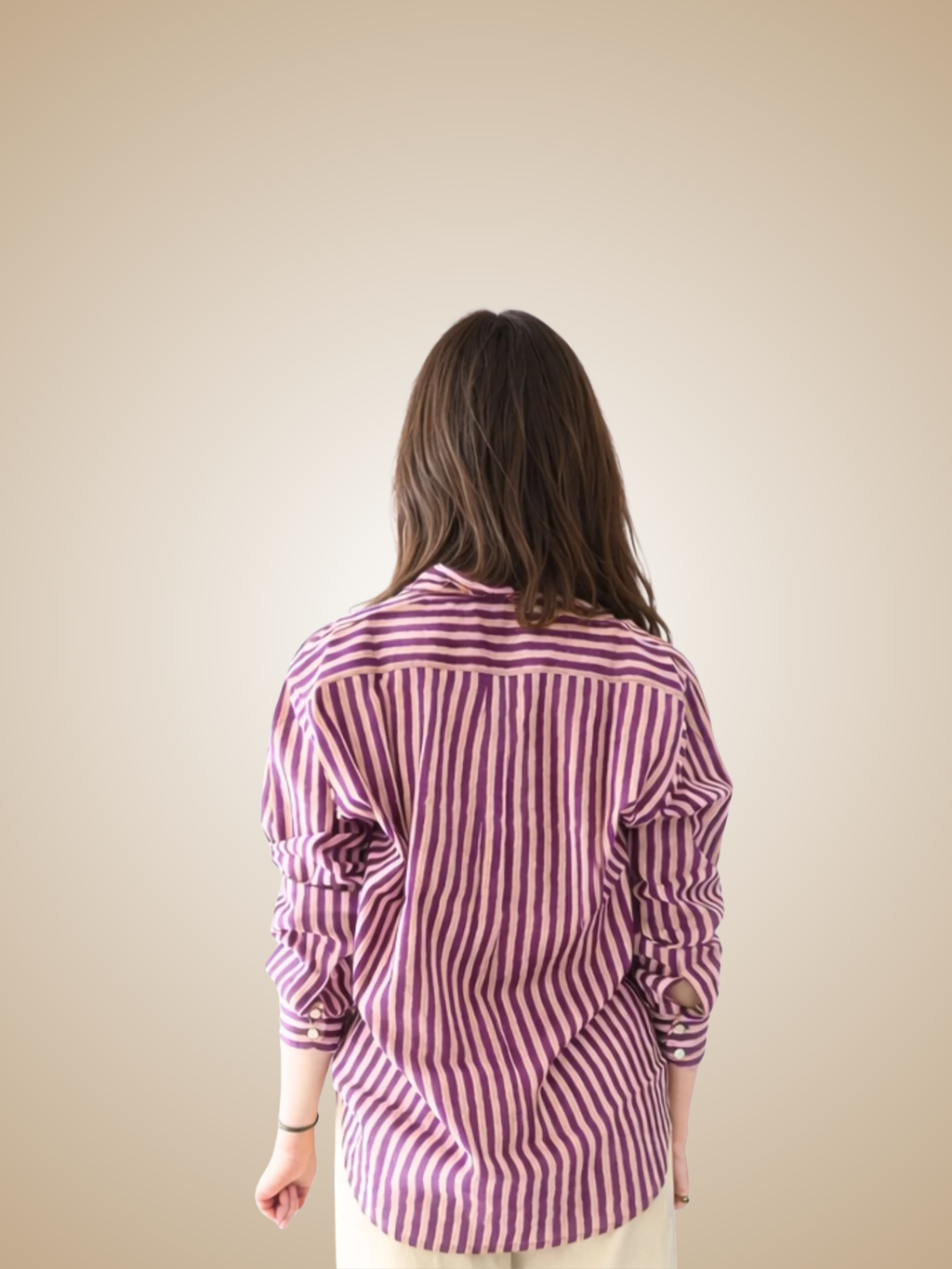 Colourful Striped cotton Collar Shirts