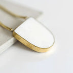 Brass Bianca Pendant Necklace