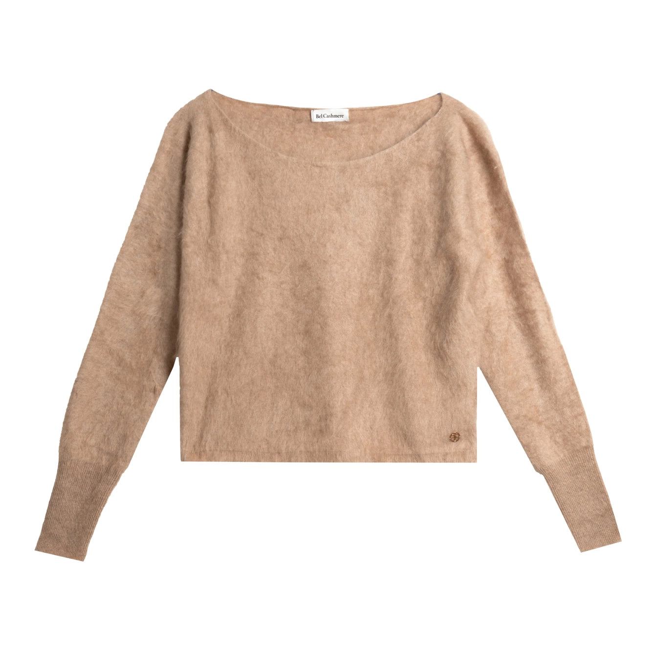 Brushed Cashmere Sweater - Beige