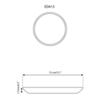 Handmade Stoneware Flat Side Plate | Edan 5.1"