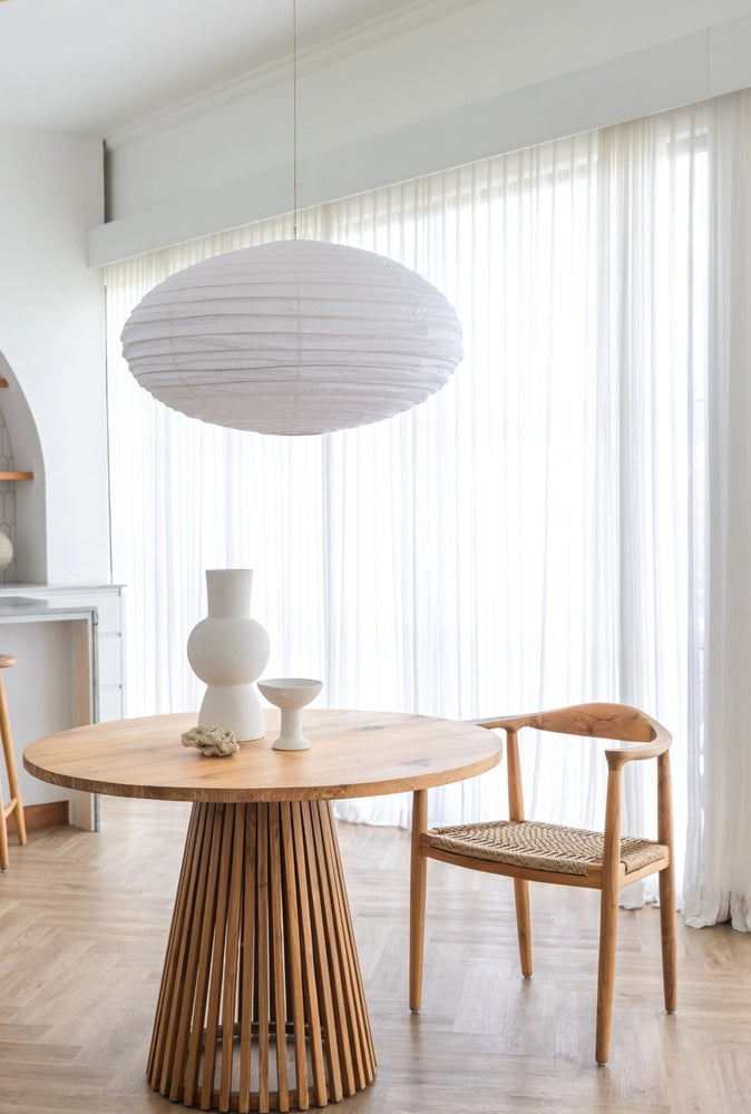 Linen Disc Light Shade