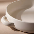 Stoneware Serving Plate with Handles 13.4"