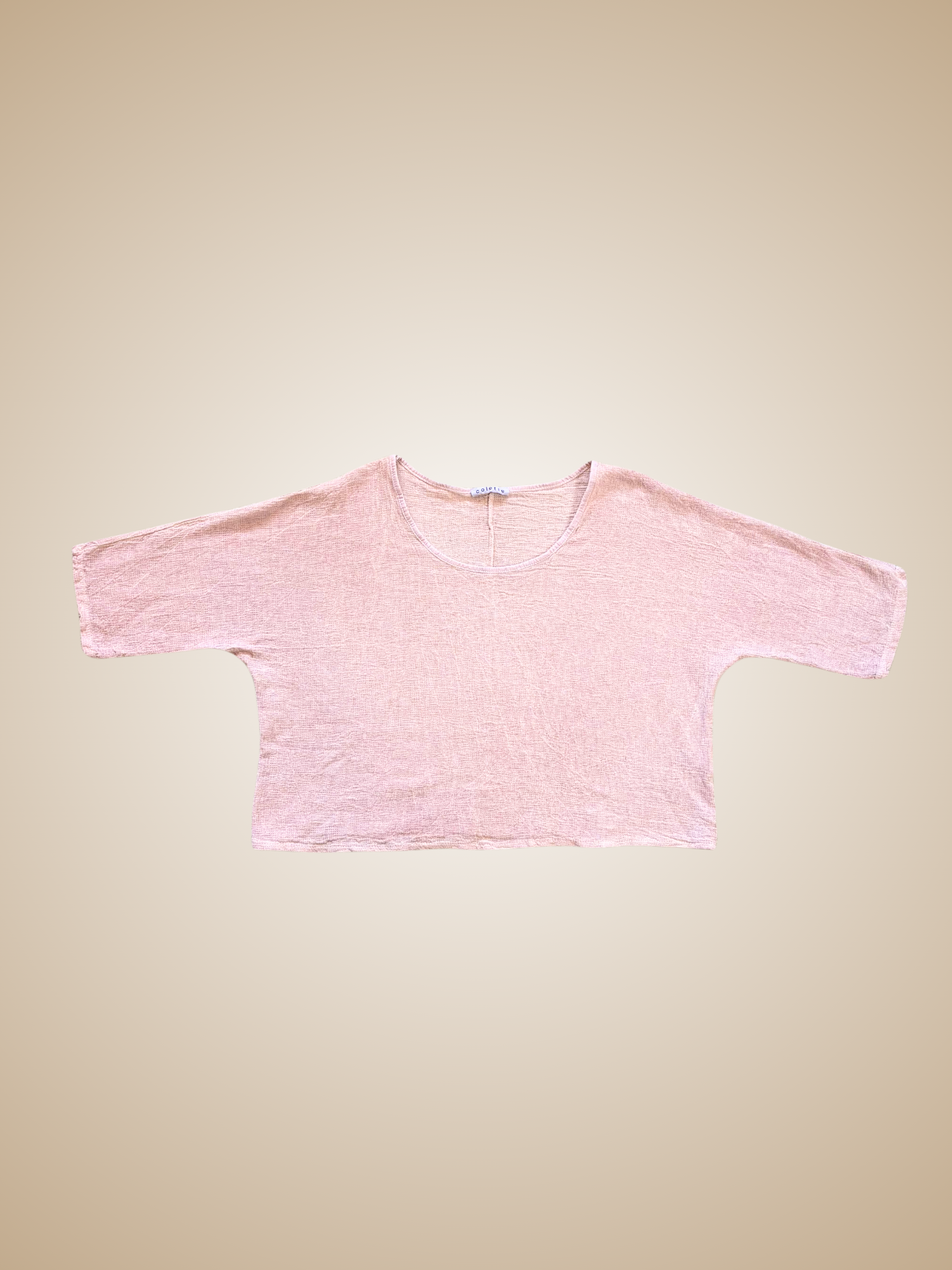 Cotton/Linen Crop Tee