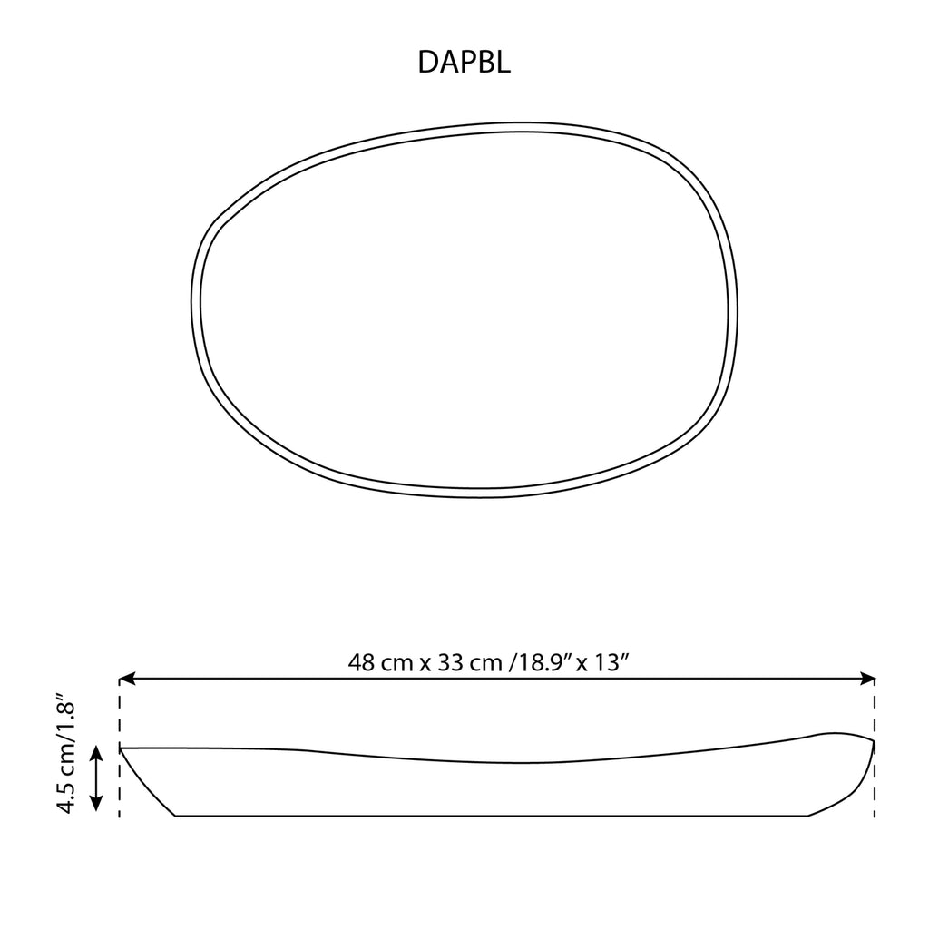 Long Stoneware Serving Platters  | Dadasi