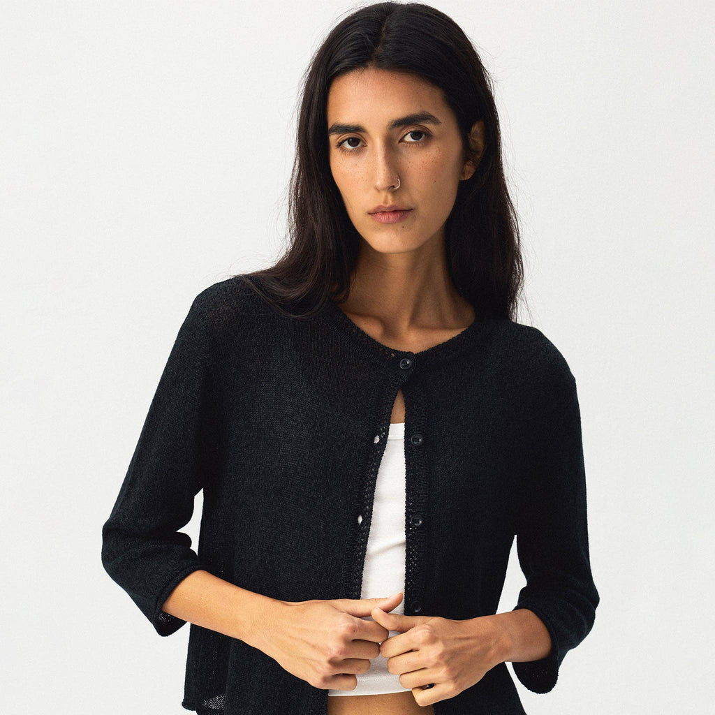 Washi Button Knit Cardigan