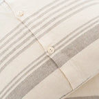 Striped Ivory Horizon Pillow