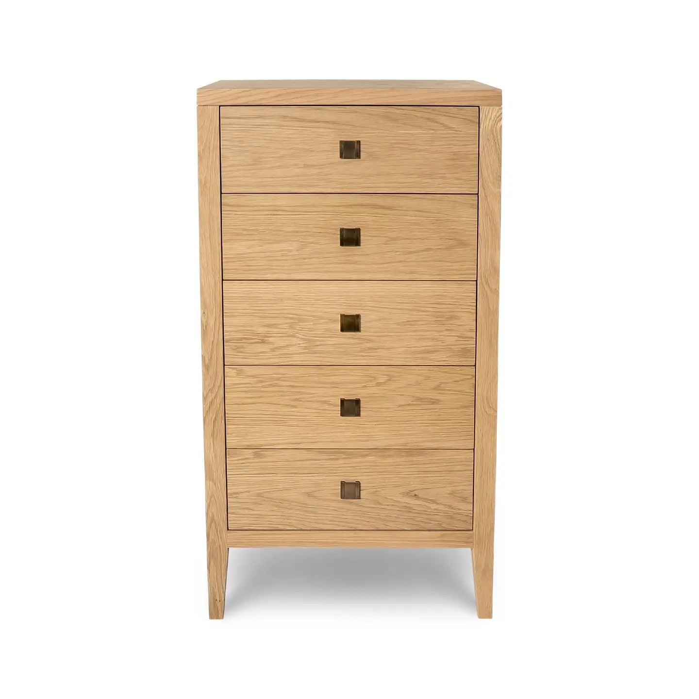 Natural tall boy dresser