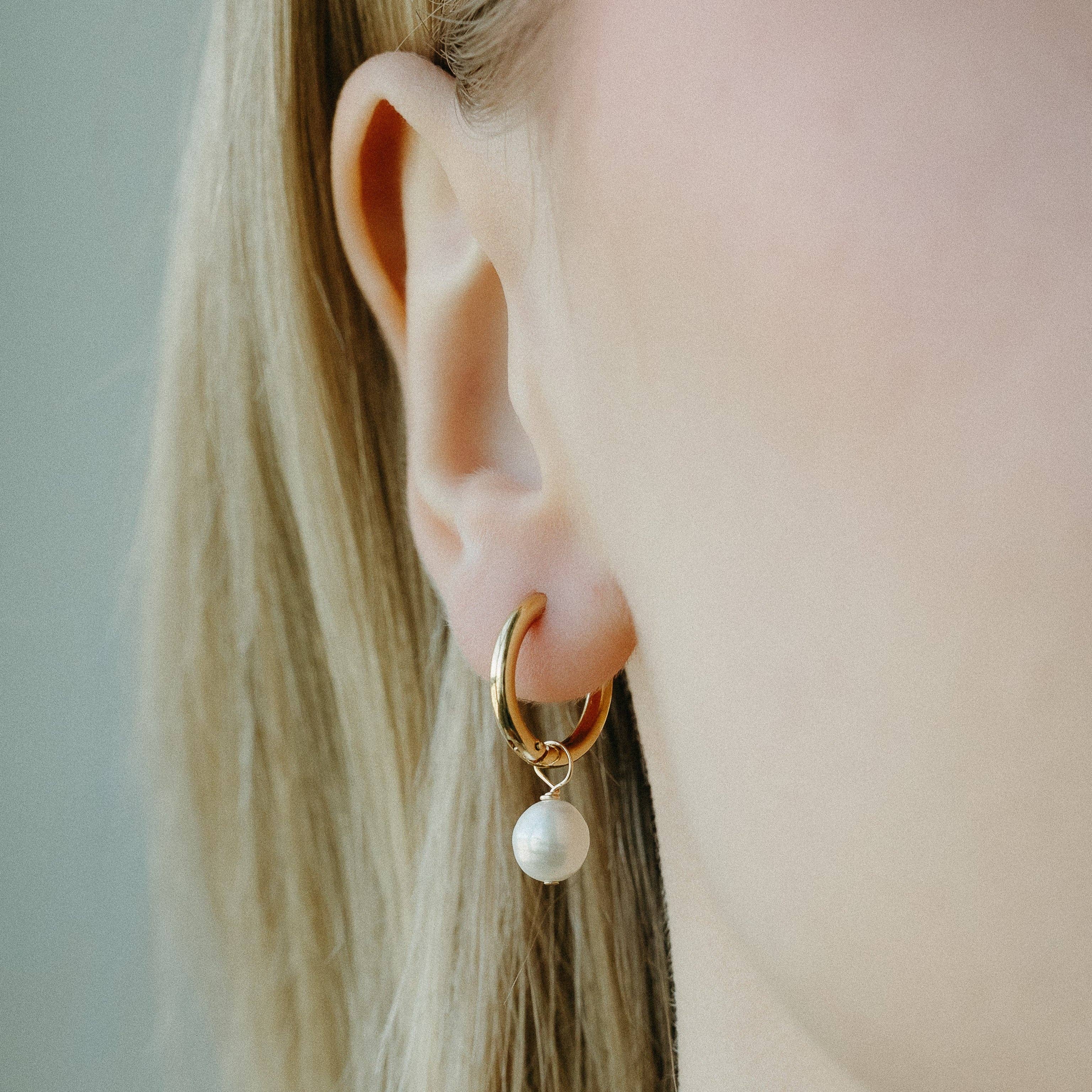 Pearl Hoops