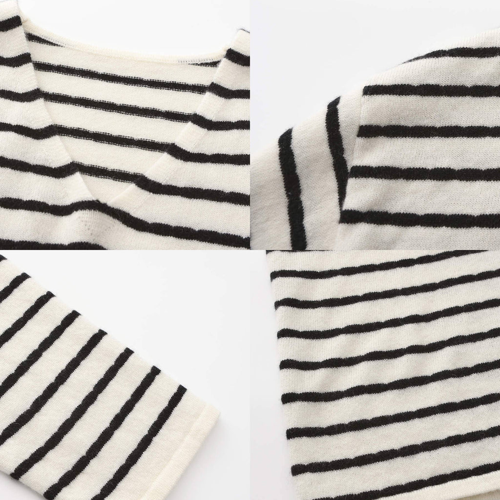 Cozy Striped Wool Knitted Sweater
