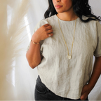 Brass Bianca Pendant Necklace