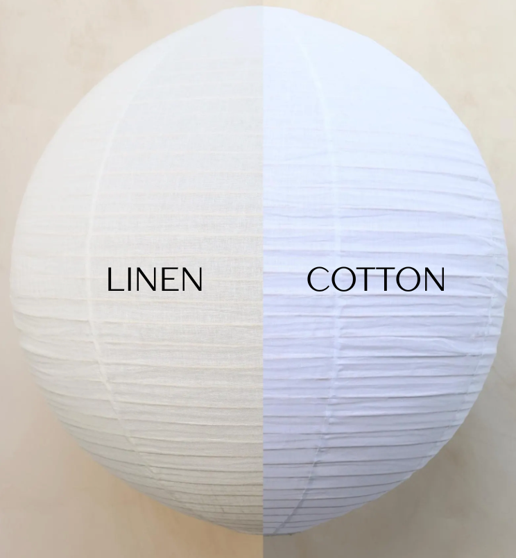 Linen Disc Light Shade