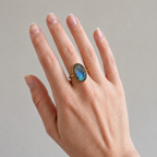 Labradorite Cocktail Ring