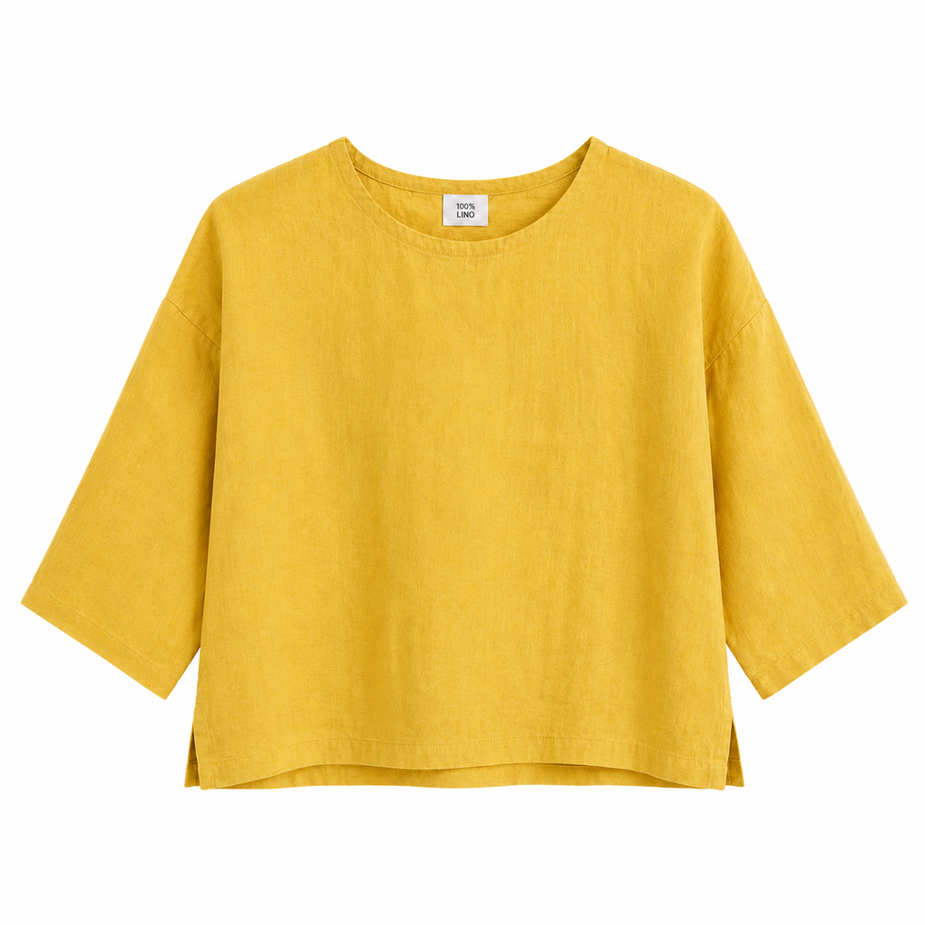 Linen Box Blouse