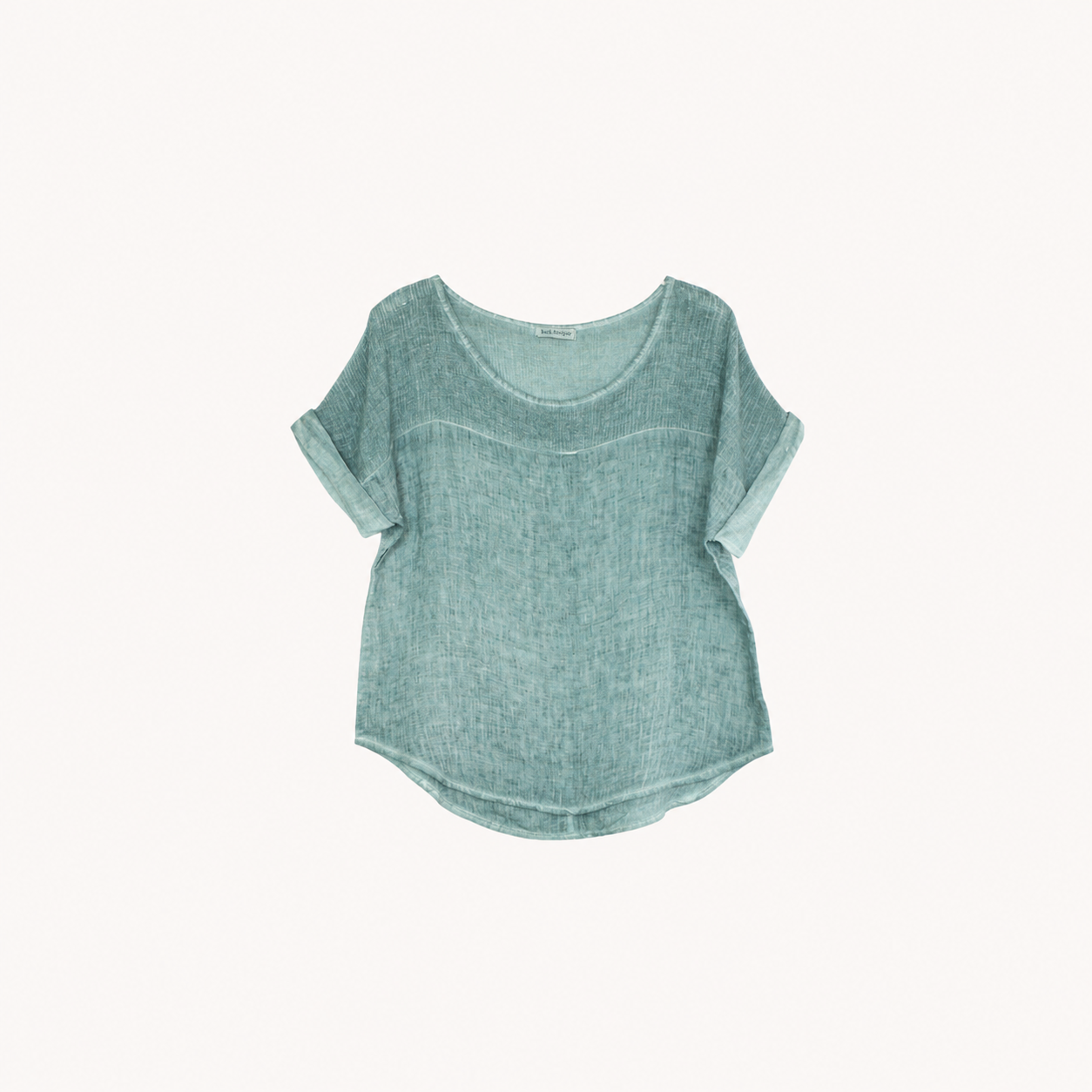 Linen Knit Segment Tee