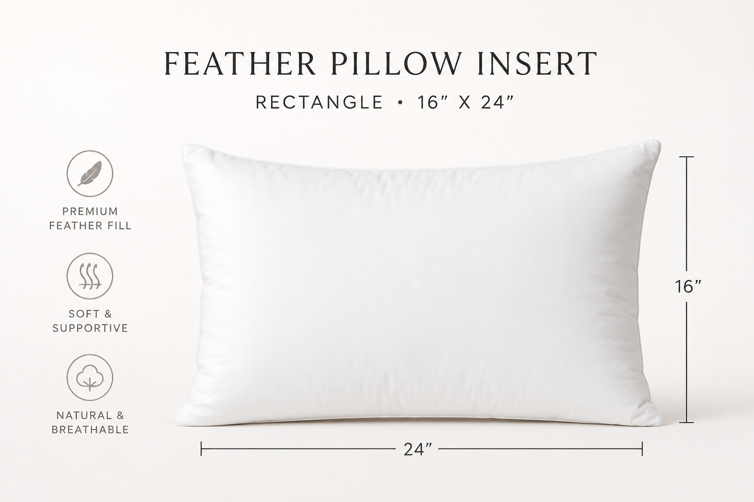 Navy Ticking Stripe Horizon Pillow