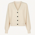 Lenny Cashmere V-Neck Cardigan - Chunky Knit