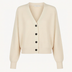 Lenny Cashmere V-Neck Cardigan - Chunky Knit