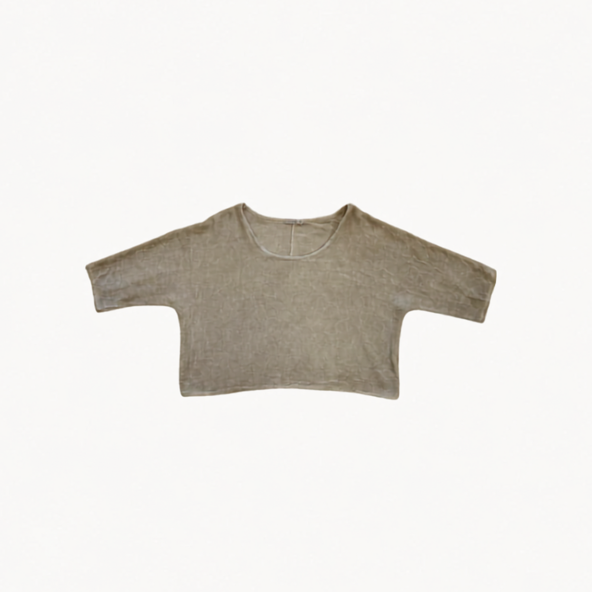 Cotton/Linen Crop Tee