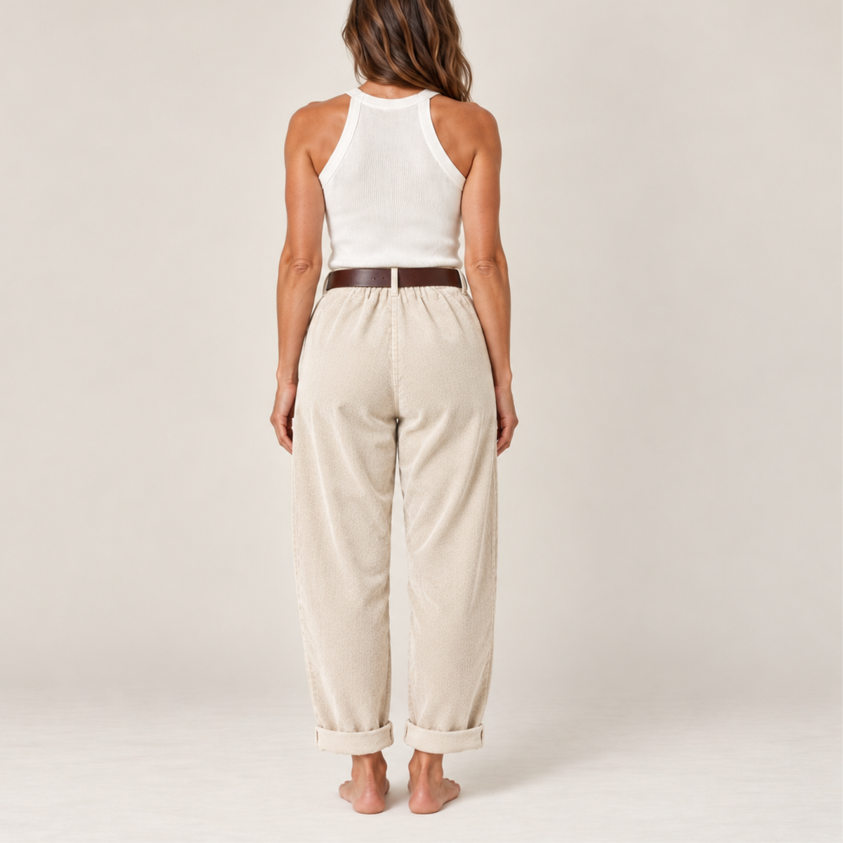 Cortona Corduroy Barrel Pants