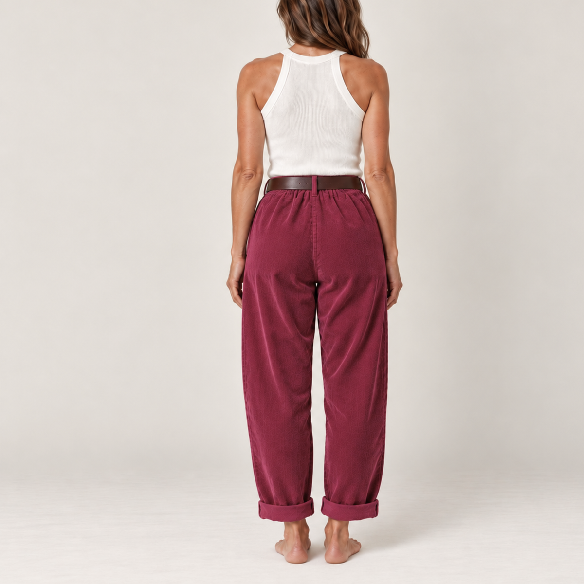 Cortona Corduroy Barrel Pants