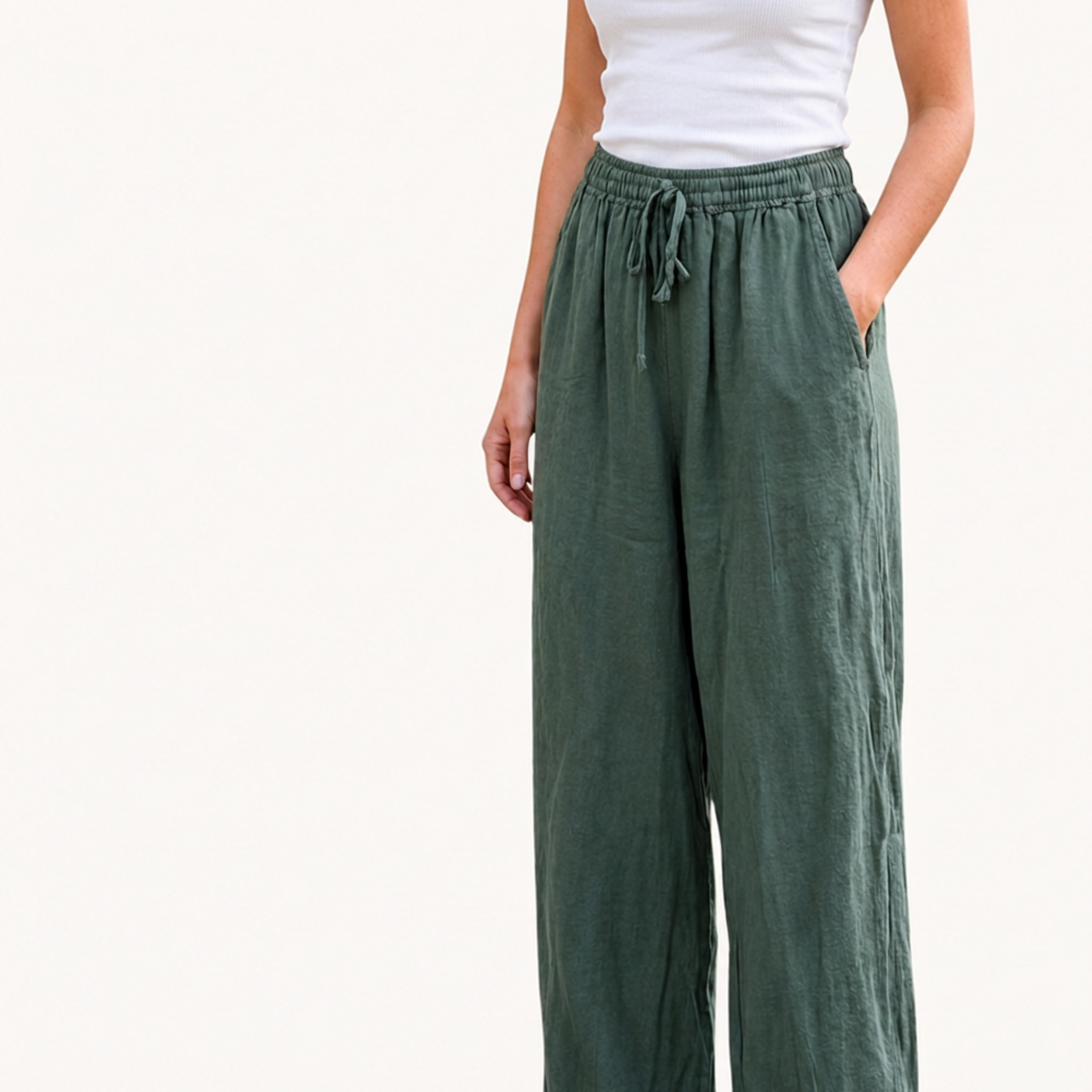Linen Draw String Pants