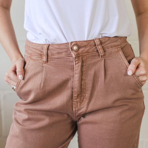 Balloon Cut- Pleated Summer Chino