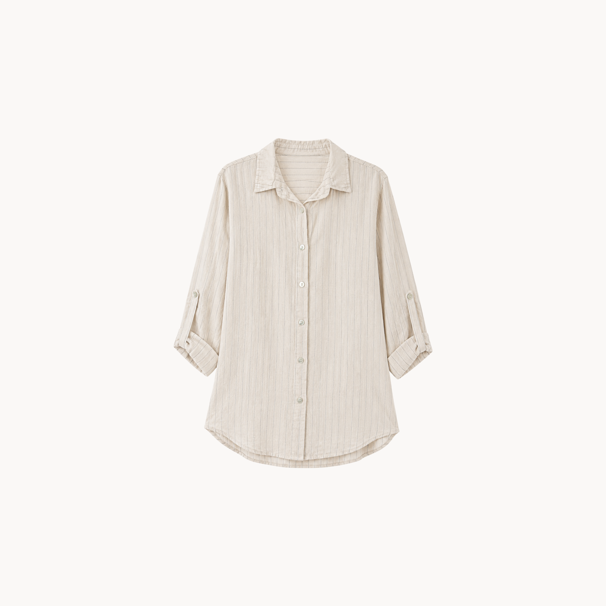 Striped Linen Shirt ~ Shirt Pant Set
