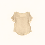 Linen Knit Segment Tee
