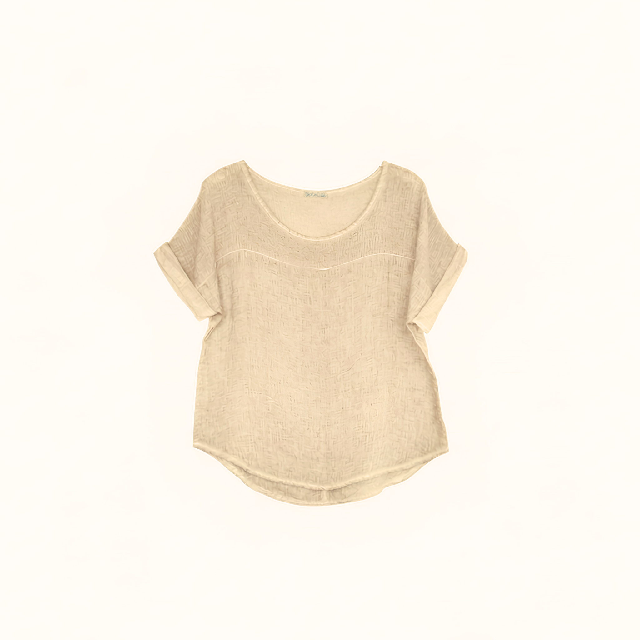 Linen Knit Segment Tee