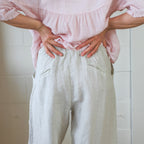 Linen Barrel Pants