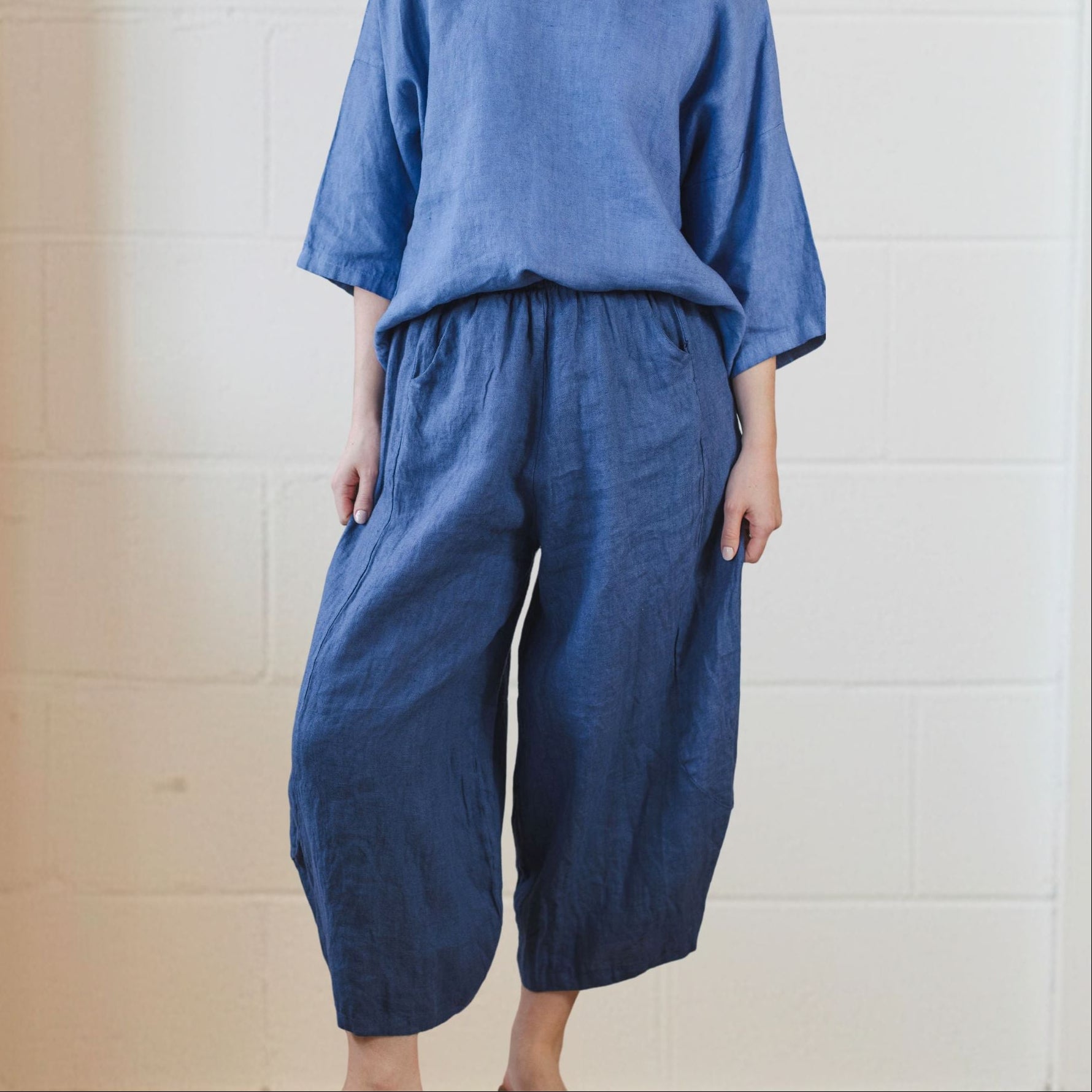 Linen Parachute Pants