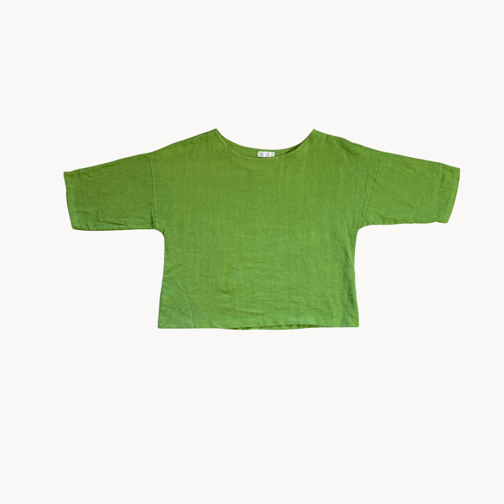 Linen Box Blouse