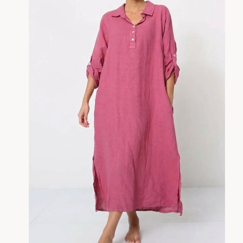 Long Linen Maxi Dress