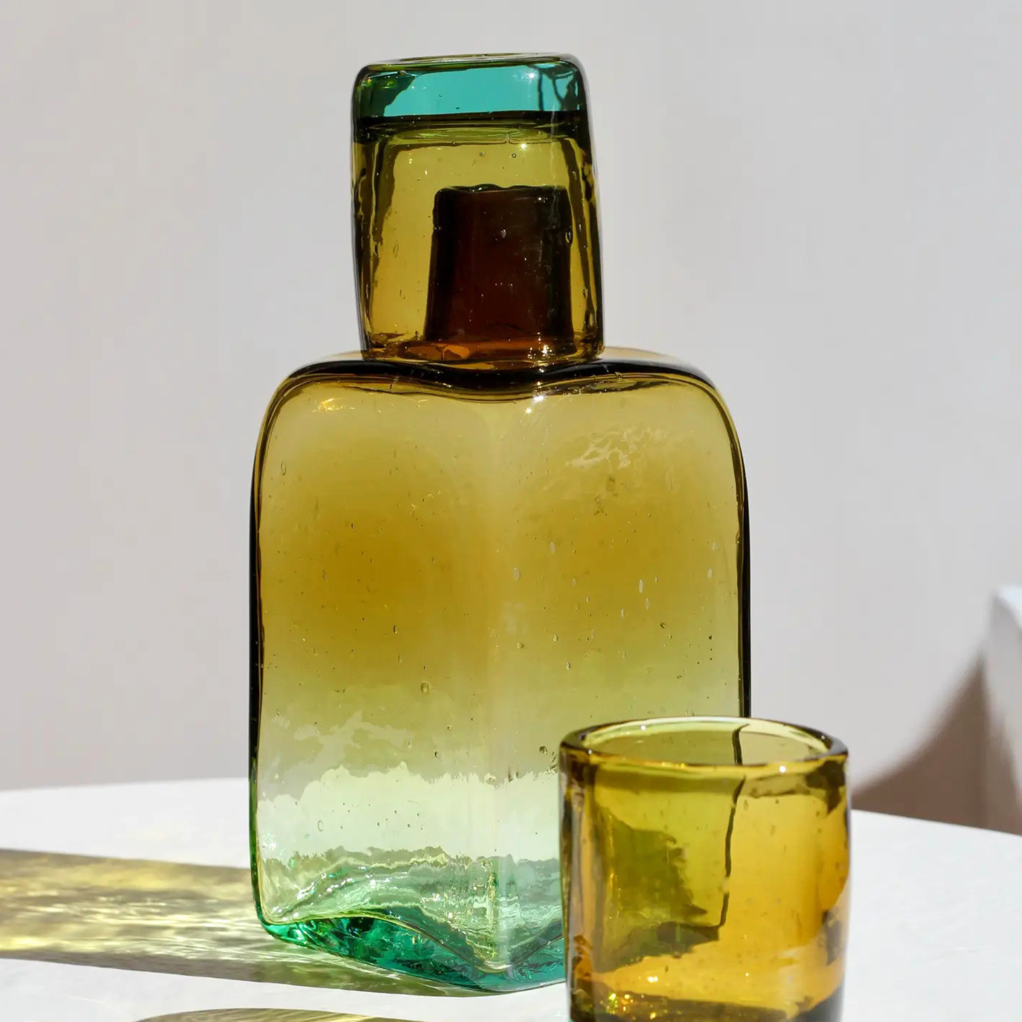 Amber glass Carafe
