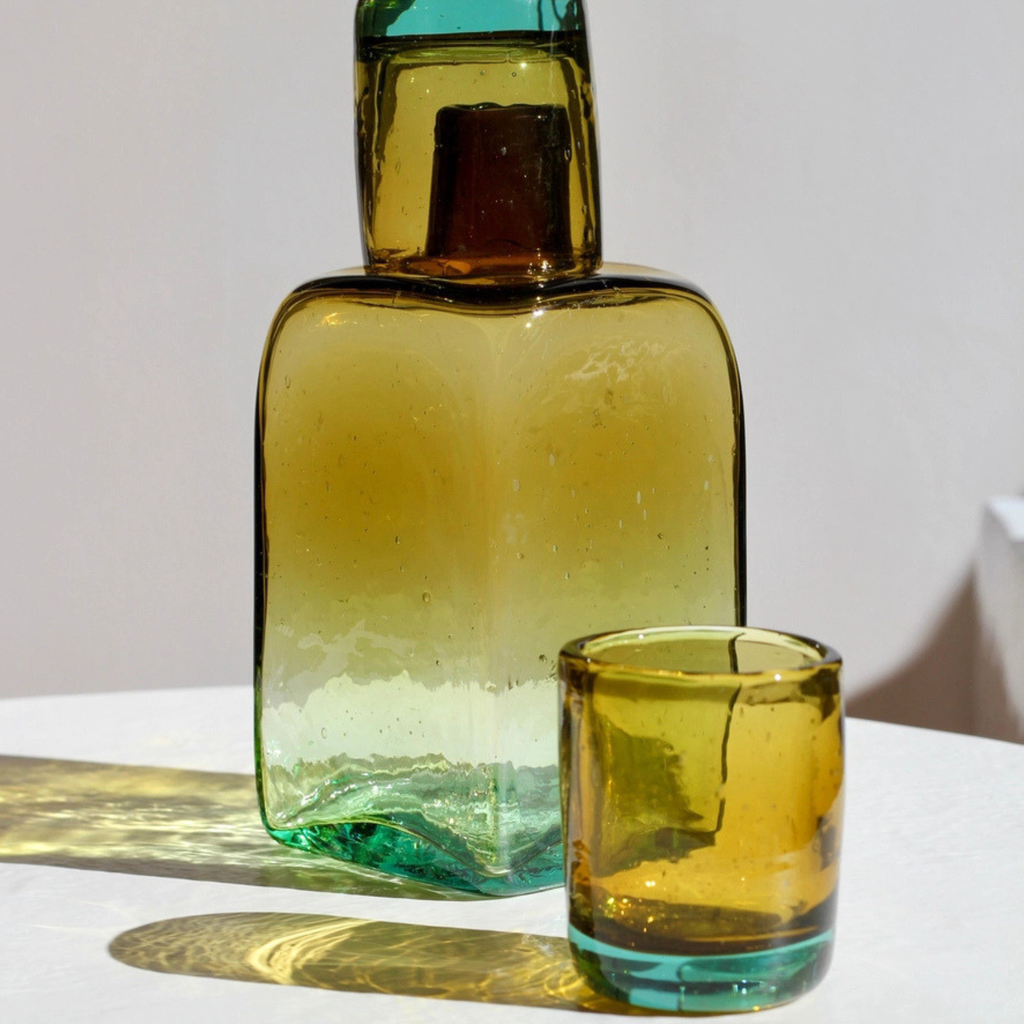 Amber glass Carafe