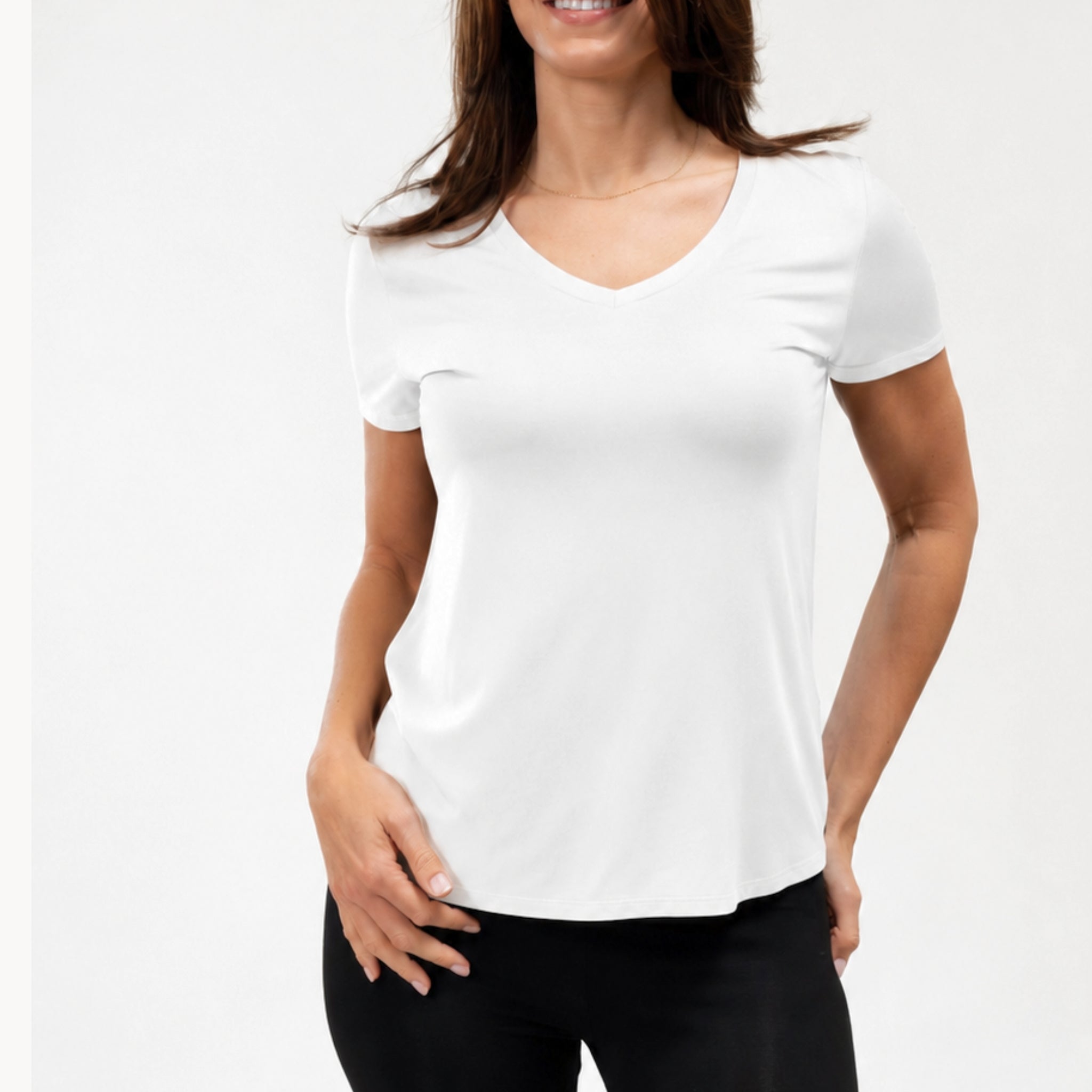 Bamboo Classic V neck Tee