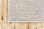 Striped Ivory Wool Rug