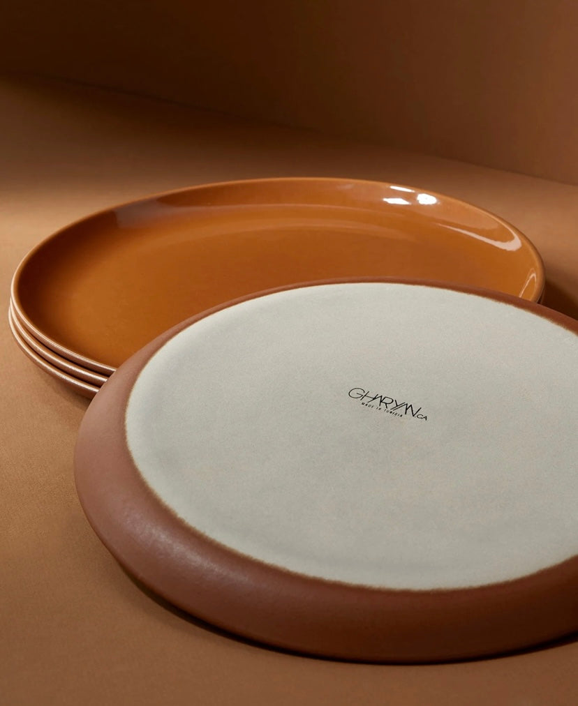 Edan 11" Flat Dinner Plate - set of 4