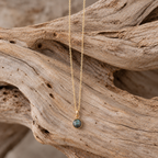 Brass Labradorite Pendant Necklace