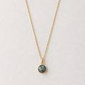Brass Labradorite Pendant Necklace