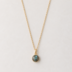 Brass Labradorite Pendant Necklace