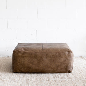 Leather Pouf