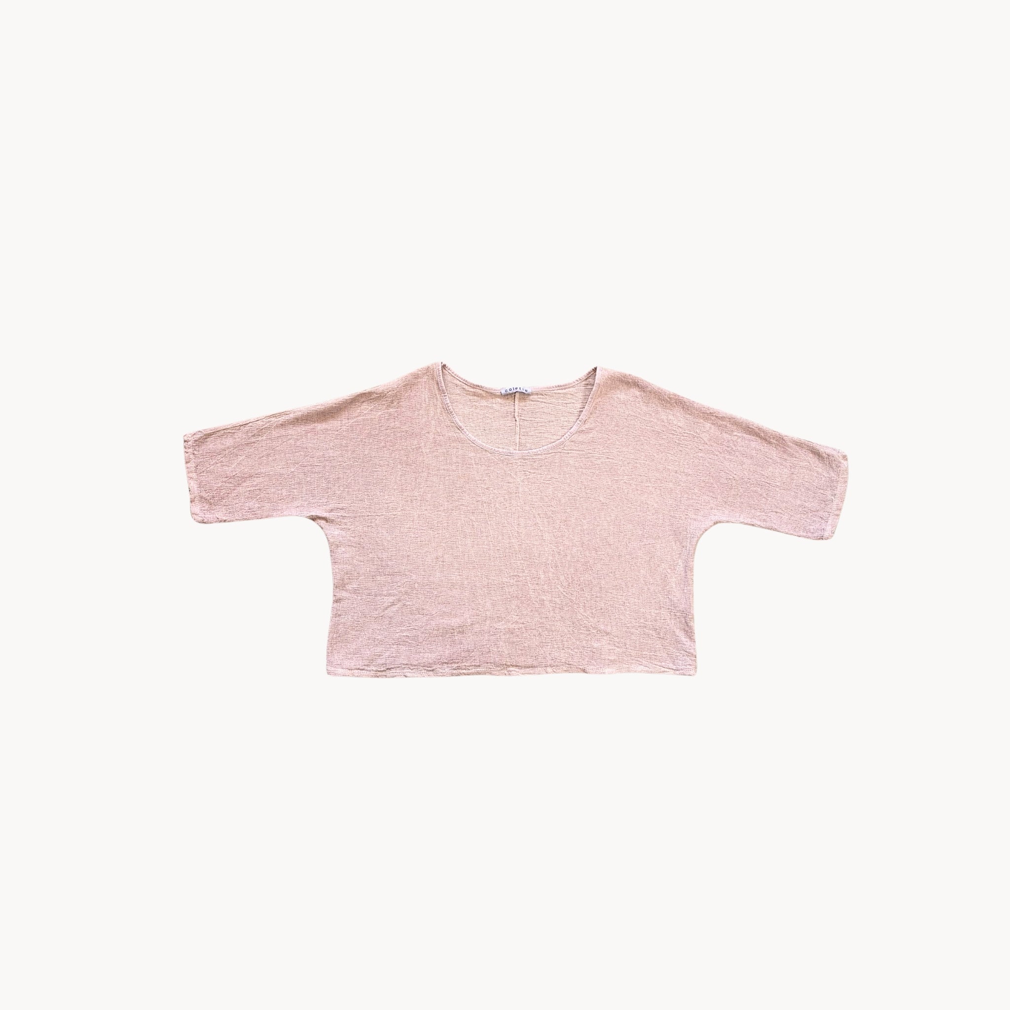Cotton/Linen Crop Tee