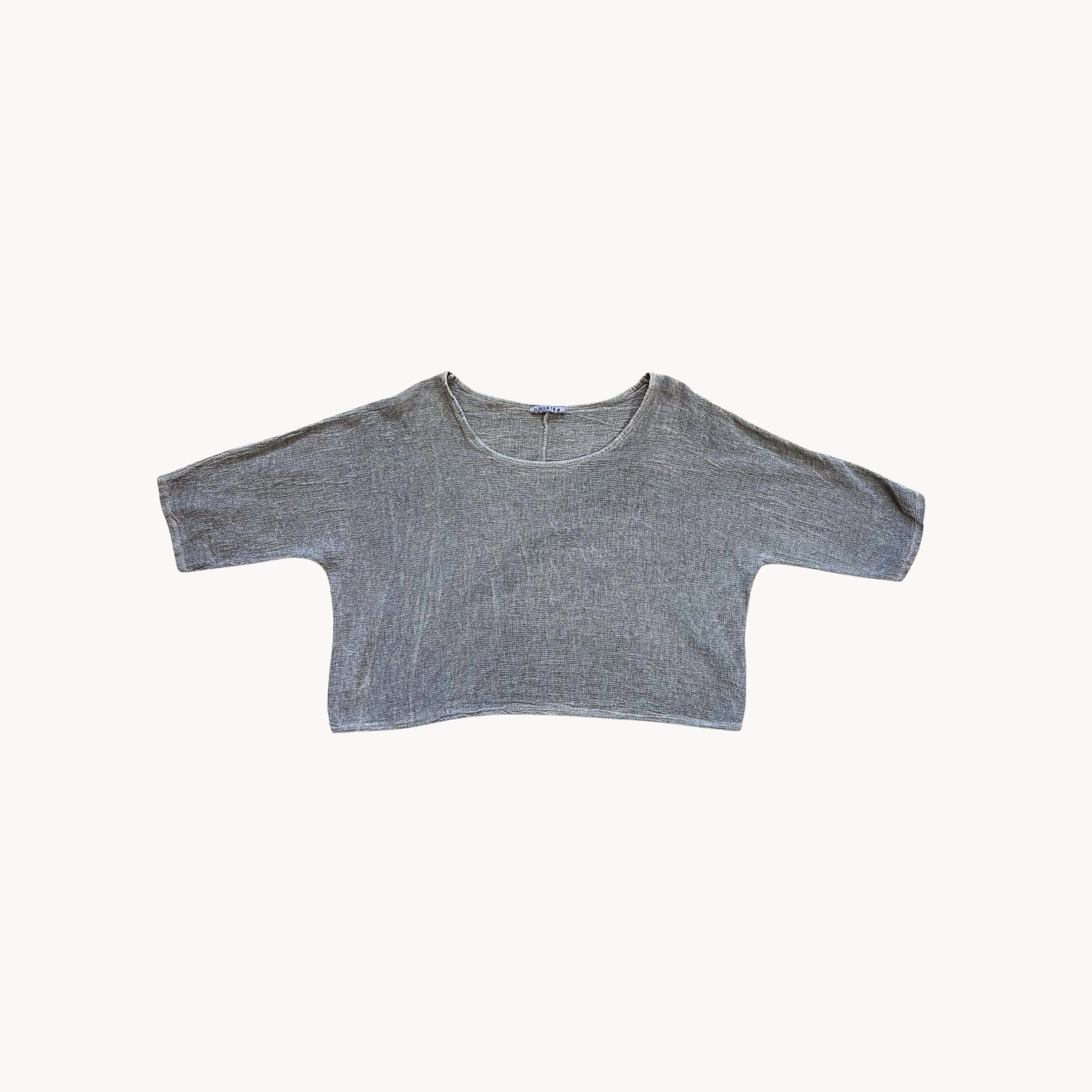 Cotton/Linen Crop Tee